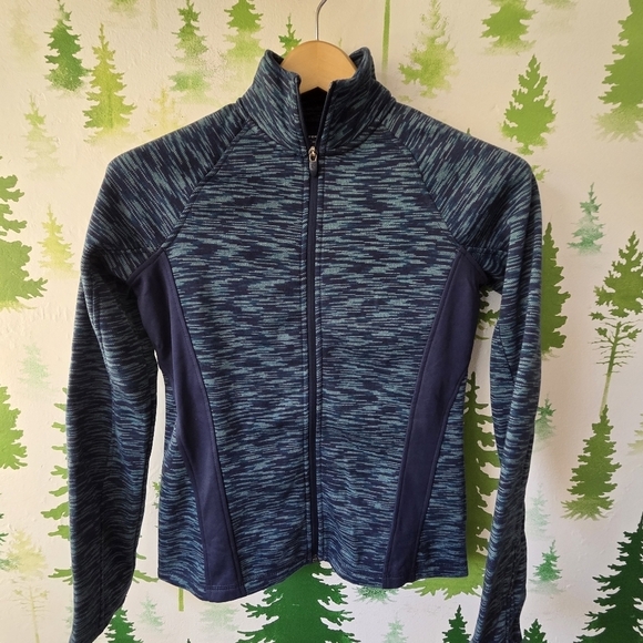 tek gear Jackets & Blazers - Tek Gear Blue Fleece Patterned Jacket